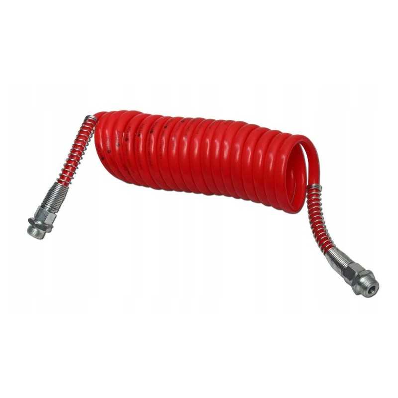 Spiralinis kabelis m22x1 5 4 5m raudonas Polmo