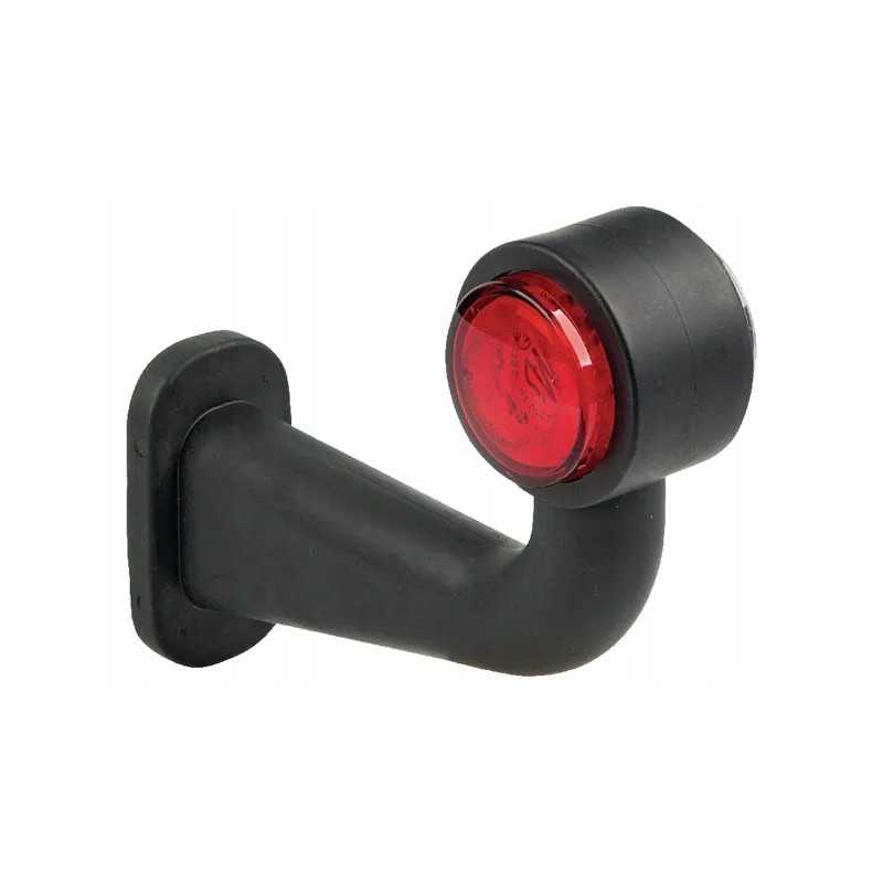 LED šoninė šviesa, dešinė, 12 24v, raudona, skaidri