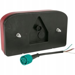 Halogeninė galinė kombinuota lemputė, dešinė, stačiakampė