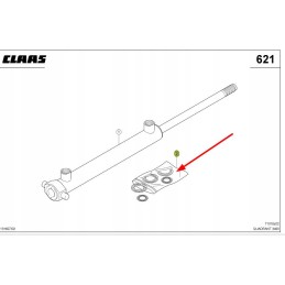 859828 0 komplektų hidraulinių cilindrų tarpiklių