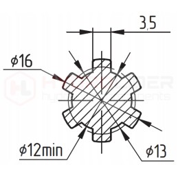 Siurblio pavaros įvorė nsz10 nsz16 6fr hidrolideris