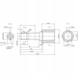 Kardaninio veleno sumažinimas 40 mm vidinio skersmens iki 1 3 8 colių
