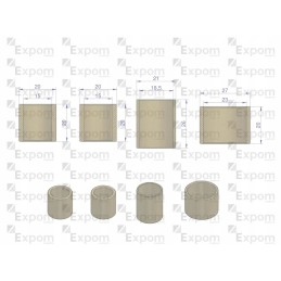 Starterio įvorių komplektas r 7 50458155 4 vnt