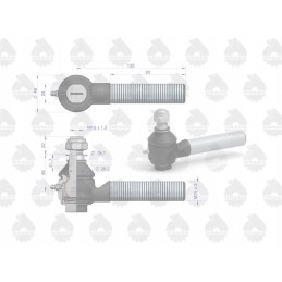Rutulinis šarnyras II su veržle 46635070 5