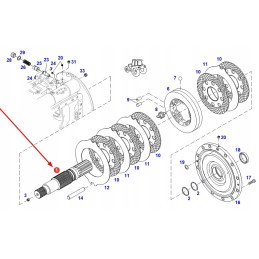 718150152012 pavarų dėžės velenas
