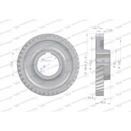 Nuolatinė pavara 86120002 80121012 iš 41