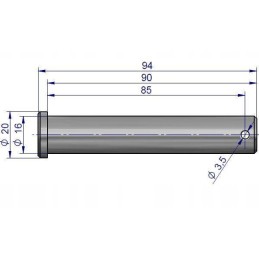 PC 330 pakabos tvirtinimo kaištis