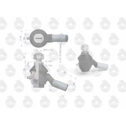 Galinis srieginis rutulinis jungtis mf3 originalus ursus