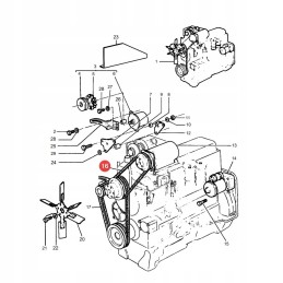 Dantytas diržas mf 3386214m1 vartai 0172221d