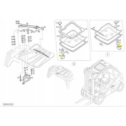 Linde stogo lango laikiklis 3354376203 tvirtinimas