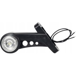 LED šoninė gabaritinė lemputė, dešinė, 12 24v, gintarinė ir raudona