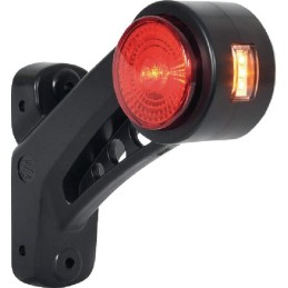 LED šoninė gabaritinė lemputė, dešinė, 12 24v, gintarinė ir raudona