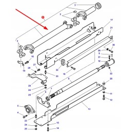 3789504m2 agco priekinės ašies pt velenas