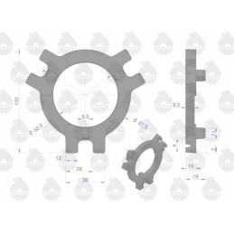 Sankabos atleidimo žiedas 50010101 c 328 orig