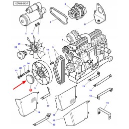 3783352m1 variklio ventiliatoriaus sankaba