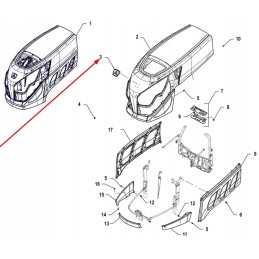 P5s51501032 variklio gaubto logotipas