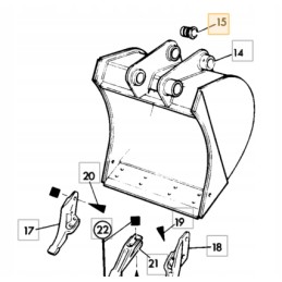Galinio kaušo įvorė jcb 3cx 4cx 8050 8060 g65