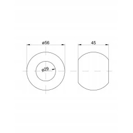 Kėlimo svirties rutulys, 2 kategorija, 56x28