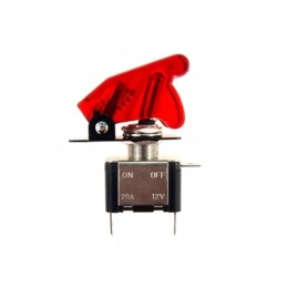Viršutinis pistoleto jungiklis 12v 20a raudonas