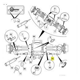 Rotacinio krautuvo JCB vairo jungtis