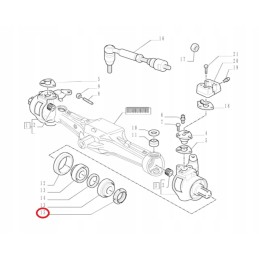 Žiedinė veržlė m70x20 korpusas new holland 5165277