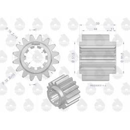 Mažų ratų varomoji galutinė reduktorius c 328 330 originalus