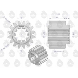 Mažų ratų varomosios stebulės redukcijos pavaros c 328 330 originalus ursus