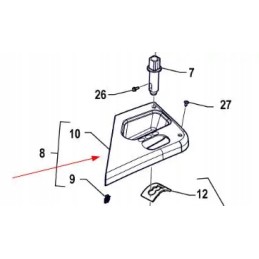 P5s45801237 greičio keitimo svirties dangtelis, kardaninis velenas