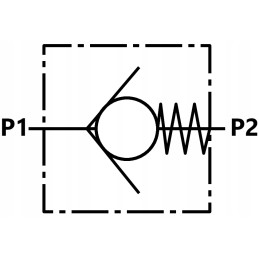 Linijinis hidraulinis atbulinis vožtuvas 1 4 20l min