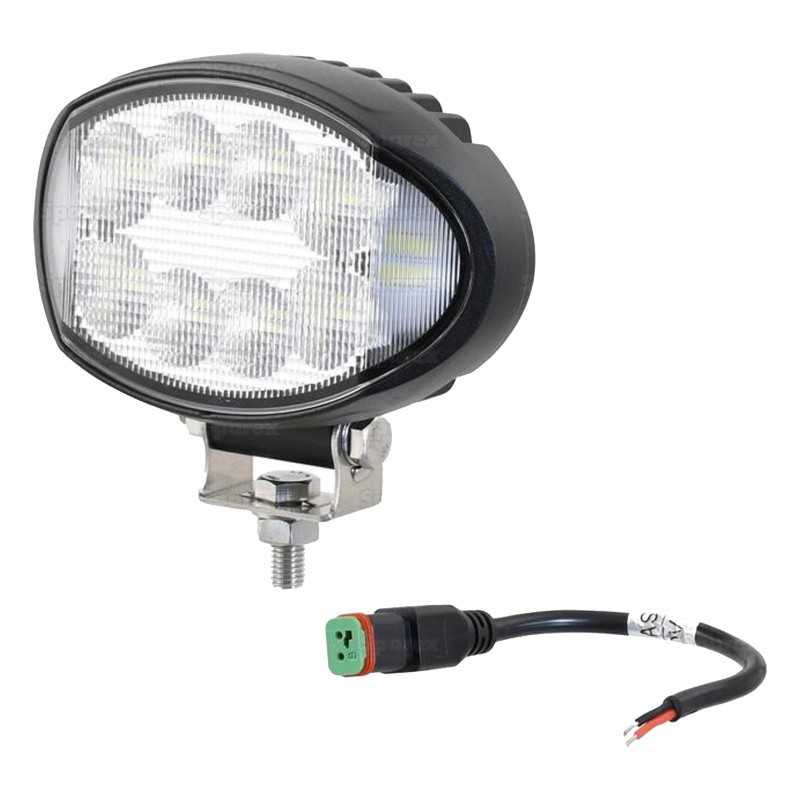 LED darbo lempa ovali 9720lm 72w labai galinga