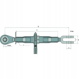 Įtempiklis 1mm 510mm 200992205 granitas