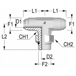 Tee jungtis 9 16 unfx9 16 jic tiu0909 alfago