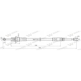 Warynski l1500 šakių skirstytuvo kabelis