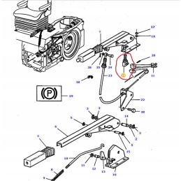 Rankinio stabdžio jutiklis 3380073m1 massey
