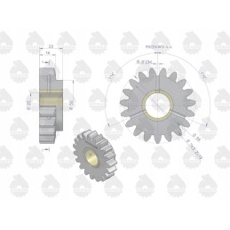 Atbulinės eigos pavara C 330 originalus Ursus
