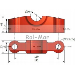 Apatinių trauklių laikiklio lenkimo poveržlė c 360