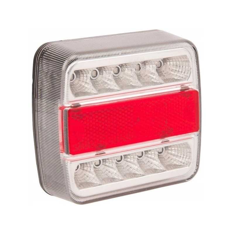 Halogeninis LED galinis žibintas, 1W kvadratas