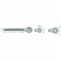 Srieginis kotas su granito galvute
