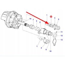3900427m91 01 darbinio cilindro remonto komplektas