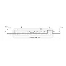 Šoninio stabilizatoriaus grandinė c 330 c330 įtraukimas