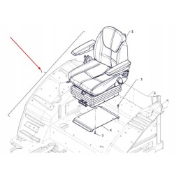 00071415 operatoriaus sėdynė