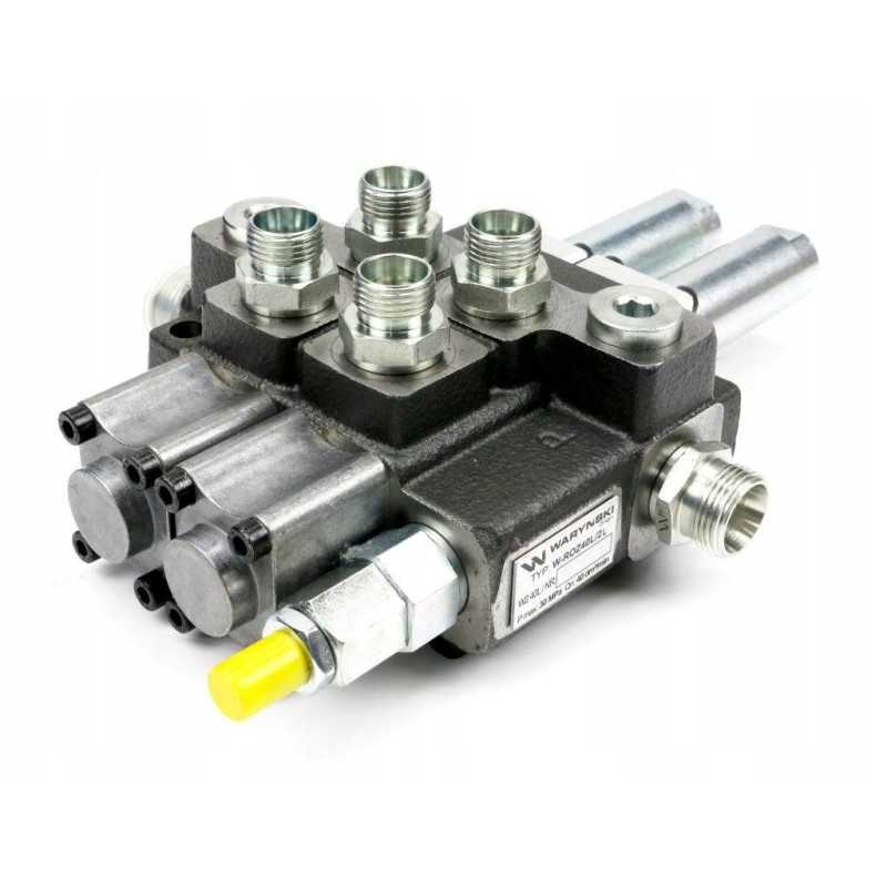 2 sekcijų skirstytuvo rinkinys linijoms su elementais