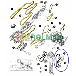 Grandinė 84431347 new Holland cnh