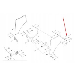 Ts04451043111 kairioji durų vyrių poveržlė