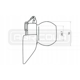 2 kategorijos kėlimo svirties sijos rutulys 2 56x28