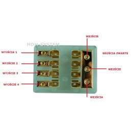 Saugiklio lizdas agu 4 maitinimo skirstytuvas