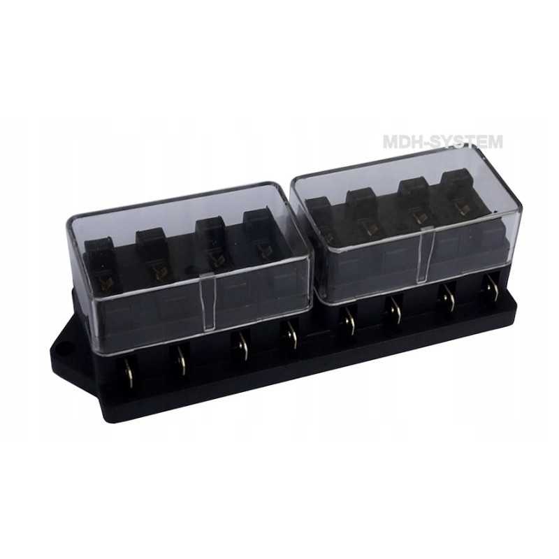 Uni 19 mm saugiklių dėžutė, 8 vnt