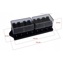 Uni 19 mm saugiklių dėžutė, 8 vnt