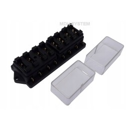 Uni 19 mm saugiklių dėžutė, 8 vnt