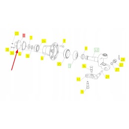 100055605 galinio rato stebulės korpusas